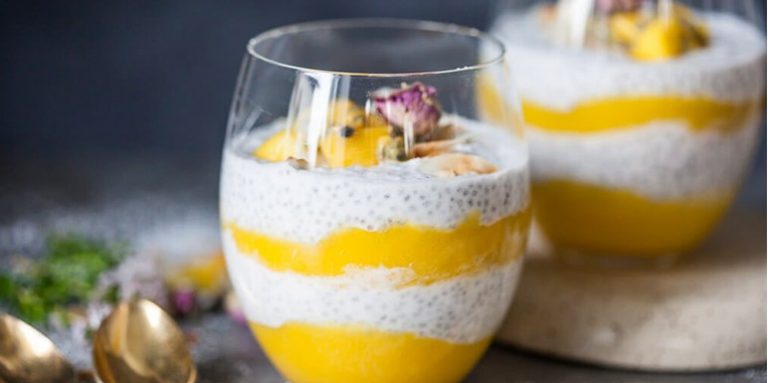 Puding od japanske jabuke, badema, kokosa sa heljdom