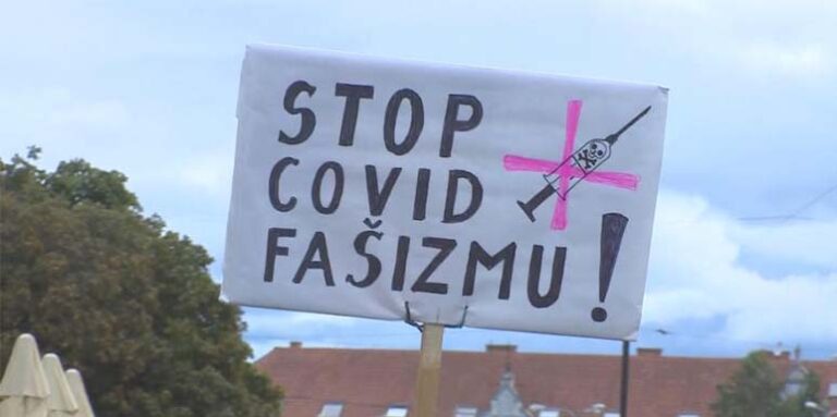 PROTESTI u HRVATSKOJ i EVROPI-  “Stop covid-fašizmu”